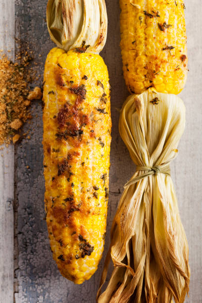 istock Corn On The Cob, Corn, Sweet yellow corn,Fresh corn with spice,Freshly Grilled Corn 1146248878