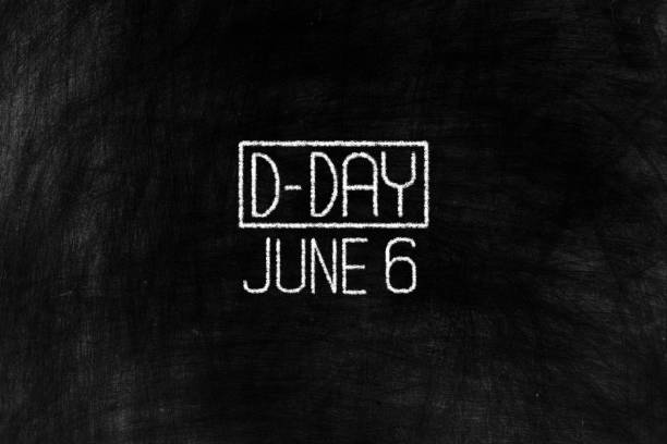 istock D-DAY June 6 in Chalk Writing on Old Grunge Chalkboard Background. 1146252083