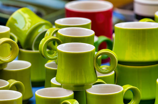 istock green ceramic cup in a open market 1146254419