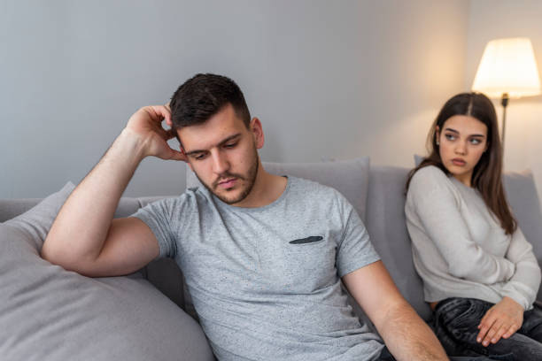istock Frustrated couple arguing and having marriage problems 1146256900