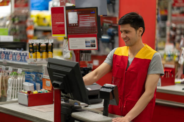 istock Cashier working at a hardware store 1146258901