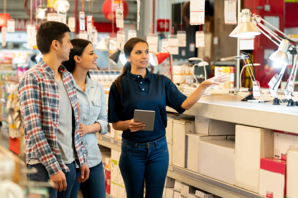 istock Couple shopping at a home improvement store 1146259021