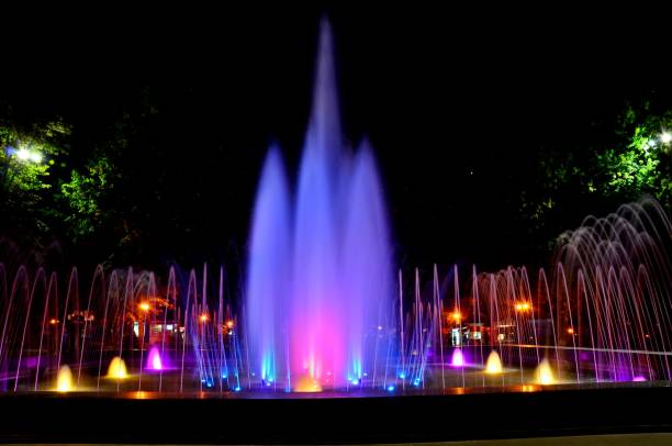 istock Beautiful multi-colored musical fountain in Kharkov, Ukraine 1146261186