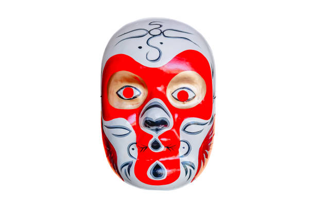 istock Traditional Chinese mask on white background 1146265434