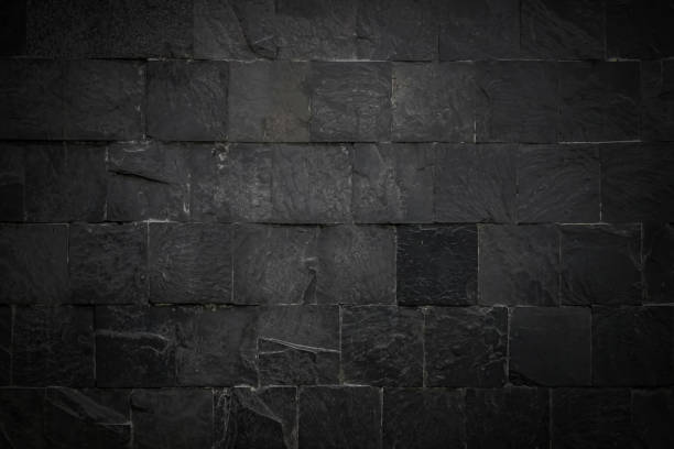 istock The black wall surface uses a lot of bricks. Or old black brick wall abstract pattern. Put together beautifully dark background. 1146265492