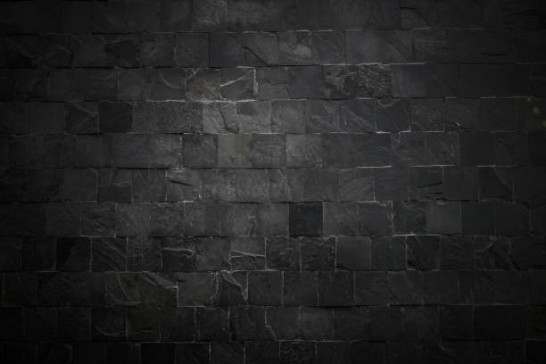istock The black wall surface uses a lot of bricks. Or old black brick wall abstract pattern. Put together beautifully dark background. 1146265525