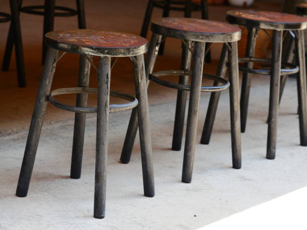 istock Wooden table and chairs in coffee shop 1146268285