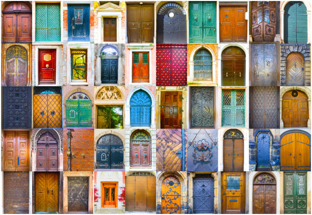 istock Collage of medieval front doors 1146271507