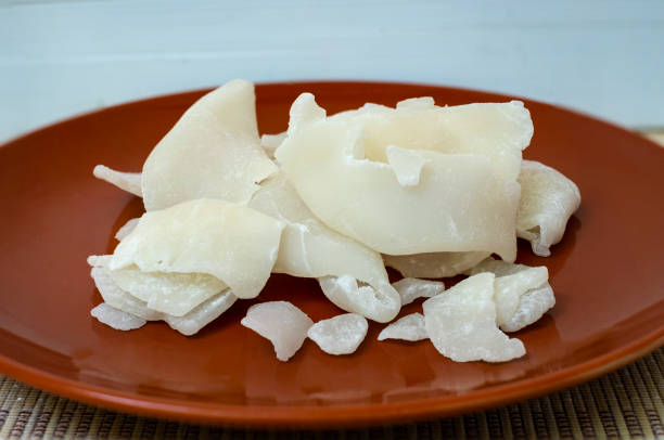 istock Sweet coconut candy,Ma praao Kaew crispy is traditional Thai 1146271707
