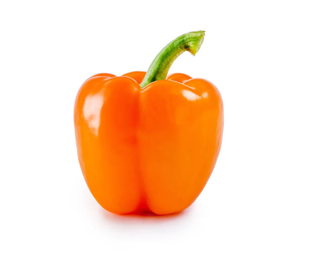istock Fresh Orange pepper isolated on the white background. Food concept. 1146276484