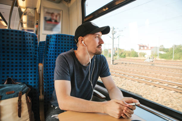 istock A young man listens to a music 1146279485