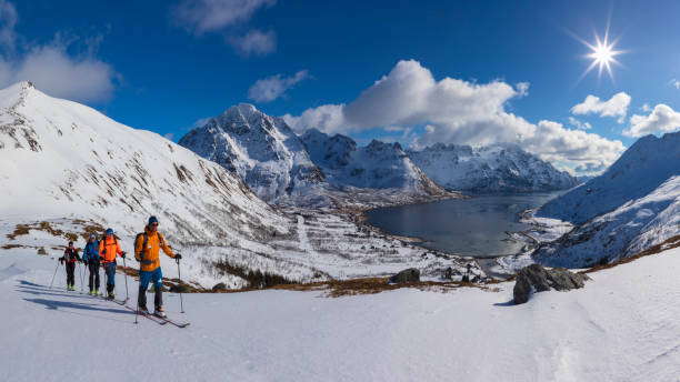istock Ski touring at Lofoten - Norway 1146279688