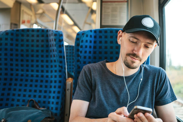 istock A young man listens to a music 1146280541