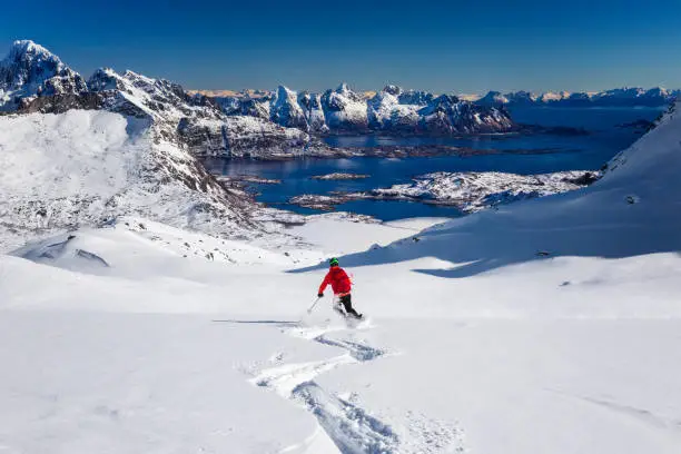 Back country Ski touring in Norway, Lofoten