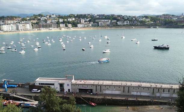 istock Panoramic of a coastal city. 1146282397