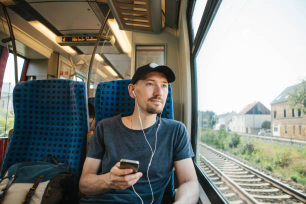 istock A young man listens to a music 1146282480