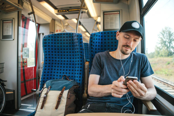 istock A young man listens to a music 1146284057