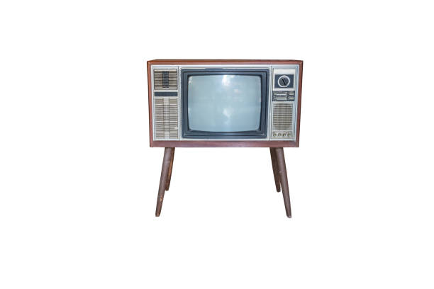 istock Retro television isolated on white background with clipping path 1146284977