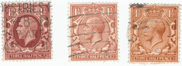 istock Vintage postage stamp printed in Great Britain 1912 shows , King George V 1146285393