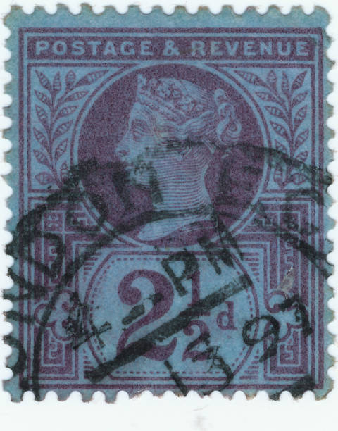 istock Vintage stamp printed in Great Britain 1887 shows Queen Victoria 1146285490