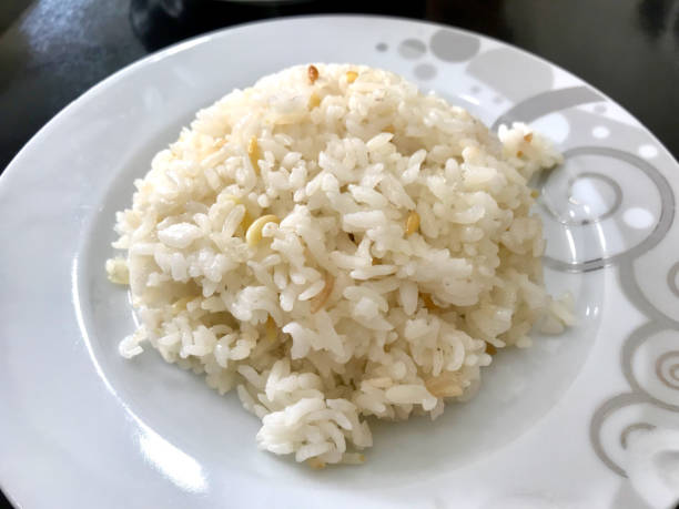 istock Traditional Turkish Rice Pilav / Plain Pilaf Portion Served 1146287254