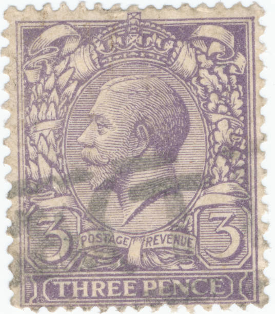 istock Vintage stamp printed in Great Britain 1912 shows , King George V 1146287361