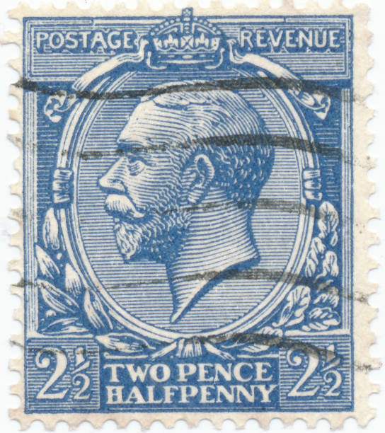 istock Vintage stamp printed in Great Britain 1912 shows , King George V 1146287368
