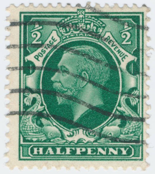 istock Vintage stamp printed in Great Britain 1934 shows , King George V 1146287389