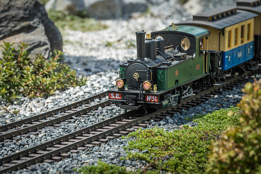 This is a picture of the Porthmadog Welsh Highland Railway in North Wales.