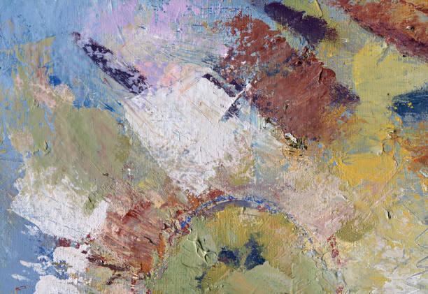 istock Multicolor abstract background and oil paint texture. 1146295205