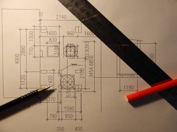 istock Architectural design of buildings and structures plan 1146295274