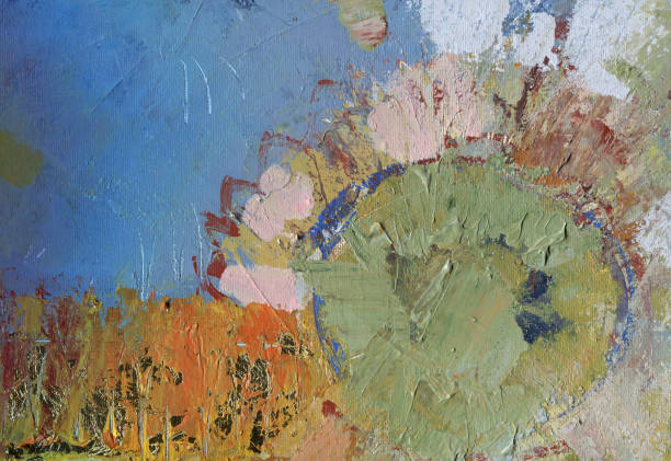 istock Multicolor abstract background and oil paint texture. 1146295408