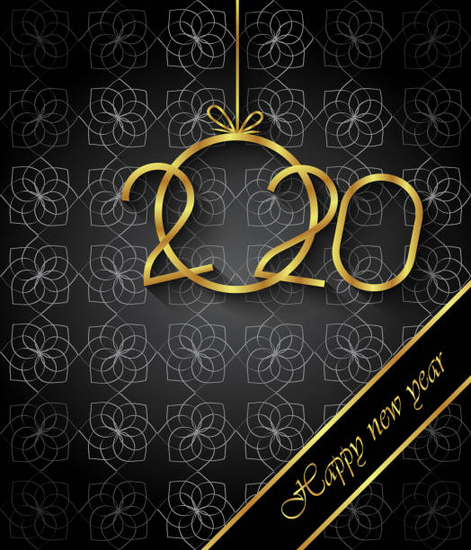 ilustrações de stock, clip art, desenhos animados e ícones de 2020 happy new year background for your invitations, festive posters, greetings cards. - 13431