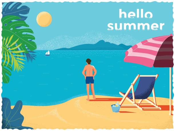 ilustrações, clipart, desenhos animados e ícones de fundo do verão - turquoise sea backgrounds drink