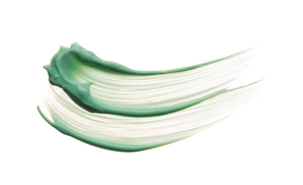 istock Cosmetic green cream isolated on white background 1146300213