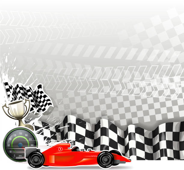 ilustraciones, imágenes clip art, dibujos animados e iconos de stock de signo de velocidad en blanco - campeonato-mundial