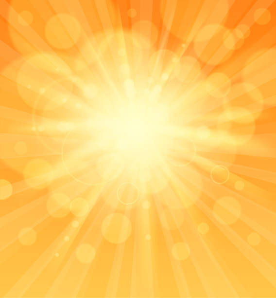 illustrazioni stock, clip art, cartoni animati e icone di tendenza di segnale di luce solare - summer sunlight sun heat