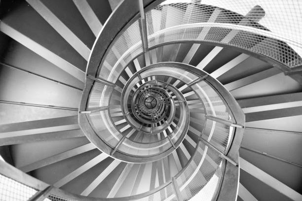 istock Sprial Staircase inside Town Tower in Innsbruck 1146304207