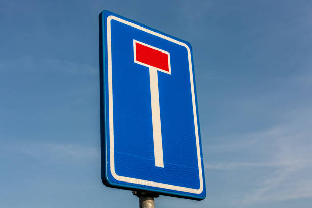 istock Traffic sign that indicates the street is a dead end 1146306964