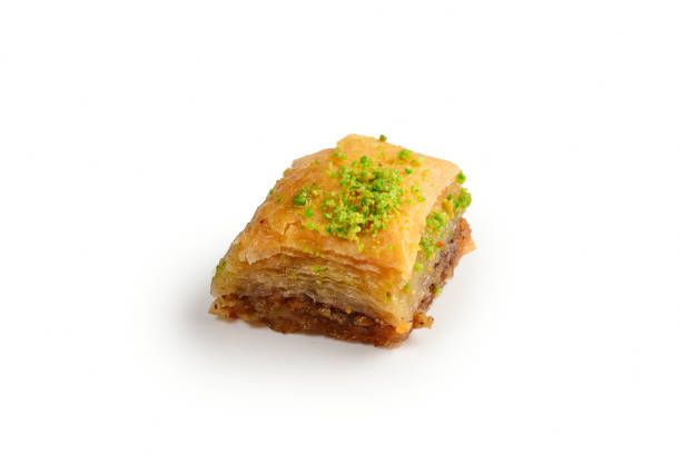 istock Pistachio baklava on a white background. Dessert. 1146311537