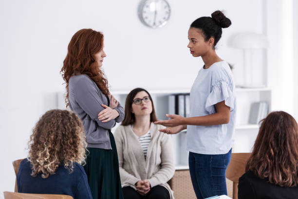 istock Support group during psychological therapy, training for women concept 1146313169