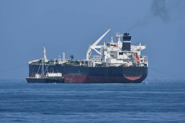 istock Fuel Ship anchored off Coast 1146318892