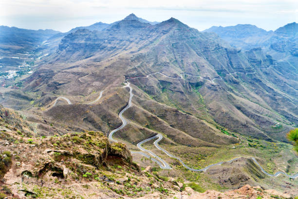 istock Landscape with mountain range, hills and road 1146321393