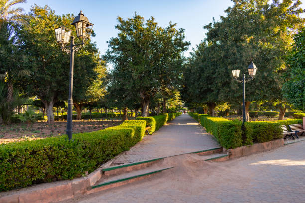 istock Walkway at Parc Lalla Hasna in Marrakech Morocco 1146329211