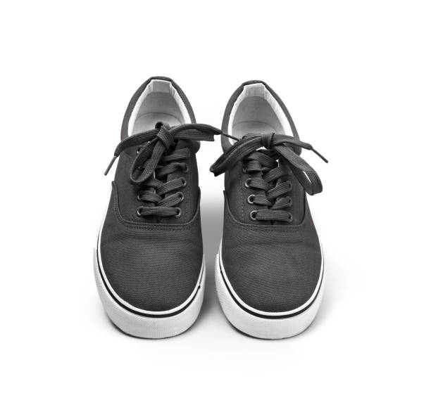 istock A pair canvas shoes isolated on white background 1146331670