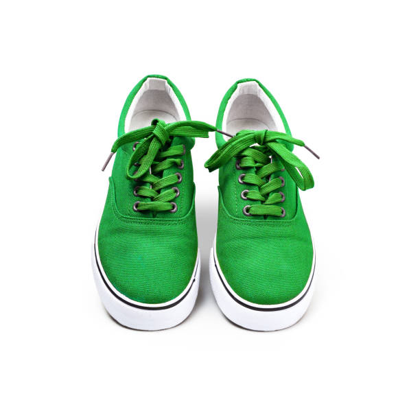 istock A pair canvas shoes isolated on white background 1146331706