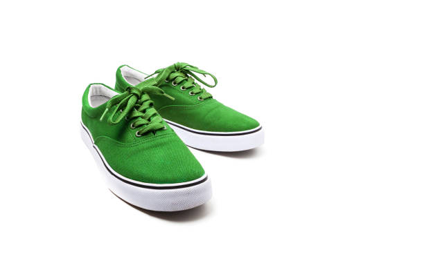 istock A pair canvas shoes isolated on white background 1146331723