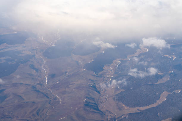 istock Aerial chilean landscape above clouds - Santiago, Chile 1146346711