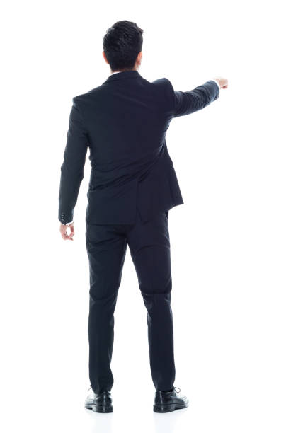 istock Attractive looking Chinese businessman - pointing 1146350220