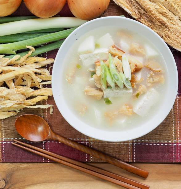 istock Korean food Dried pollack soup and vegetable 1146352971